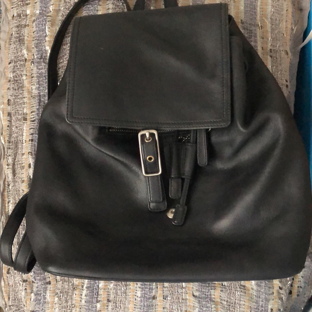 Coach Leather Backpack